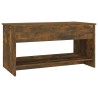Table basse Chêne fumé 102x50x52,5 cm Bois d'ingénierie 621788621788