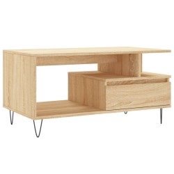 Table basse Chêne sonoma 90x49x45 cm Bois d'ingénierie 621793621793