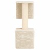 Arbre à chat avec poteaux à griffer en sisal Crème 114 cm 621794621794