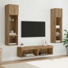 Unité murale de TV 6 pcs Chêne artisanal Bois d'ingénierie 621795621795