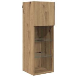 Unité murale de TV 6 pcs Chêne artisanal Bois d'ingénierie 621795621795