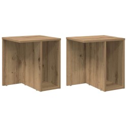 Table d'appoint 2 pc Chêne artisanal 37 x 32 x 40 cm 621796621796