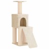 Arbre à chat avec poteaux à griffer en sisal Crème 146 cm 621799621799