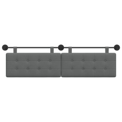 Tête de lit suspendue Gris foncé Tissu 621805621805