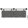 Tête de lit suspendue Avec lumière LED Gris foncé Velours 621806621806