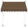 Auvent rétractable manuel Taupe 150 cm 621808621808