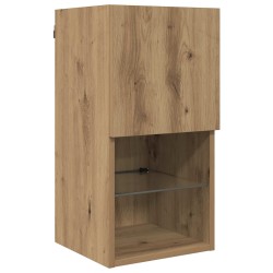 Unité murale de TV 6 pcs Chêne artisanal Bois d'ingénierie 621809621809