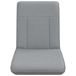 Fauteuil de sol ajustable Gris clair Tissu 621813621813