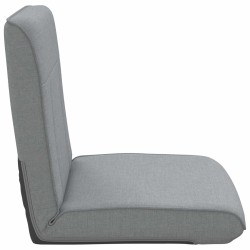 Fauteuil de sol ajustable Gris clair Tissu 621813621813