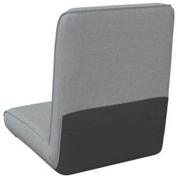 Fauteuil de sol ajustable Gris clair Tissu 621813621813