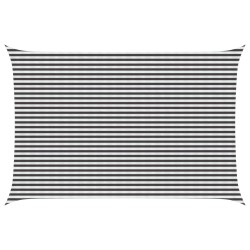 Voile d'ombre Anthracite et blanc 4 x 7 m HDPE 621814621814