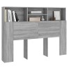 Armoire de tête de lit Sonoma gris 140x19x103,5 cm 621817621817