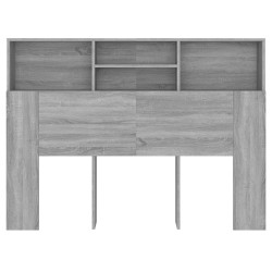 Armoire de tête de lit Sonoma gris 140x19x103,5 cm 621817621817