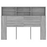 Armoire de tête de lit Sonoma gris 140x19x103,5 cm 621817621817