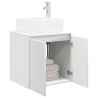 Vanité de lavabo mural Blanc 53 x 35 x 63 cm Bois d'ingénierie 621818621818