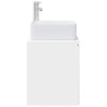 Vanité de lavabo mural Blanc 53 x 35 x 63 cm Bois d'ingénierie 621818621818