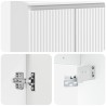 Vanité de lavabo mural Blanc 53 x 35 x 63 cm Bois d'ingénierie 621818621818