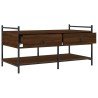 Table basse chêne marron 99x50x50 cm bois d'ingénierie 621822621822