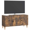 Meuble TV Chêne fumé 99 x 34,5 x 50 cm Bois d'ingénierie 621824621824