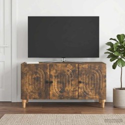 Meuble TV Chêne fumé 99 x 34,5 x 50 cm Bois d'ingénierie 621824621824