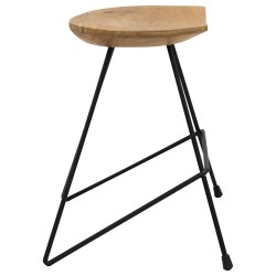 Tabourets lot de 2 bois de teck massif 621827621827