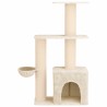 Arbre à chat avec poteaux à griffer en sisal Crème 133 cm 621833621833
