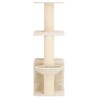 Arbre à chat avec poteaux à griffer en sisal Crème 133 cm 621833621833