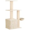 Arbre à chat avec poteaux à griffer en sisal Crème 133 cm 621833621833