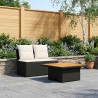 2 Pièce Canapé du milieu de jardin avec table relevable 621836621836
