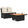 2 Pièce Canapé du milieu de jardin avec table relevable 621836621836