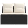 2 Pièce Canapé du milieu de jardin avec table relevable 621836621836