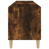 Armoire à disques chêne fumé 121x38x48 cm bois d'ingénierie 621840621840
