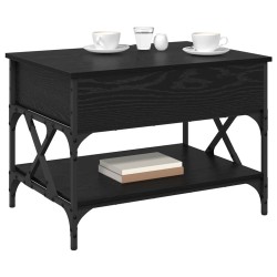 Table basse Chêne noir 70x50x50cm Bois d'ingénierie 621841621841