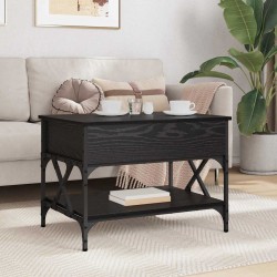 Table basse Chêne noir 70x50x50cm Bois d'ingénierie 621841621841