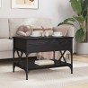 Table basse Chêne noir 70x50x50cm Bois d'ingénierie 621841621841