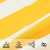 Voile d'ombre Jaune et blanc 4 x 2,5 m 100 % polyester Oxford 621844621844