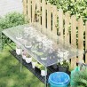 Bâche avec œillets Transparent 2 x 1,5 m Polyéthylène 621845621845