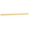 Tissu de remplacement de cantonnière d’auvent jaune blanc 4,5 m 621847621847
