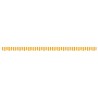 Tissu de remplacement de cantonnière d’auvent jaune blanc 4,5 m 621847621847