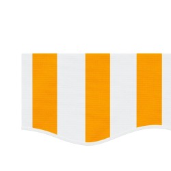Tissu de remplacement de cantonnière d’auvent jaune blanc 4,5 m 621847621847