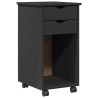 Cabinet roulant Gris 34 x 39 x 65,5 cm Pin massif 621849621849