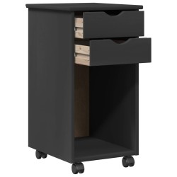 Cabinet roulant Gris 34 x 39 x 65,5 cm Pin massif 621849621849