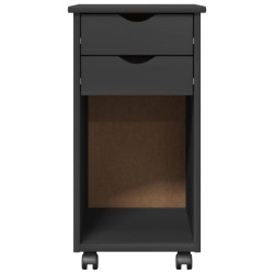 Cabinet roulant Gris 34 x 39 x 65,5 cm Pin massif 621849621849