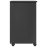 Cabinet roulant Gris 34 x 39 x 65,5 cm Pin massif 621849621849