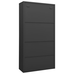 Armoire de bureau Anthracite 90x40x180 cm Acier 621851621851
