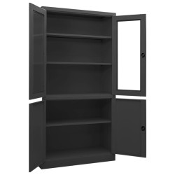 Armoire de bureau Anthracite 90x40x180 cm Acier 621851621851