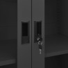 Armoire de bureau Anthracite 90x40x180 cm Acier 621851621851