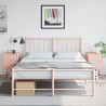 Tables de chevet 2 pcs rose 36x39x60,5 cm acier 621854621854