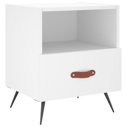 Tables de chevet 2 pcs blanc 40x35x47,5 cm bois d’ingénierie 621861621861