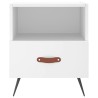 Tables de chevet 2 pcs blanc 40x35x47,5 cm bois d’ingénierie 621861621861